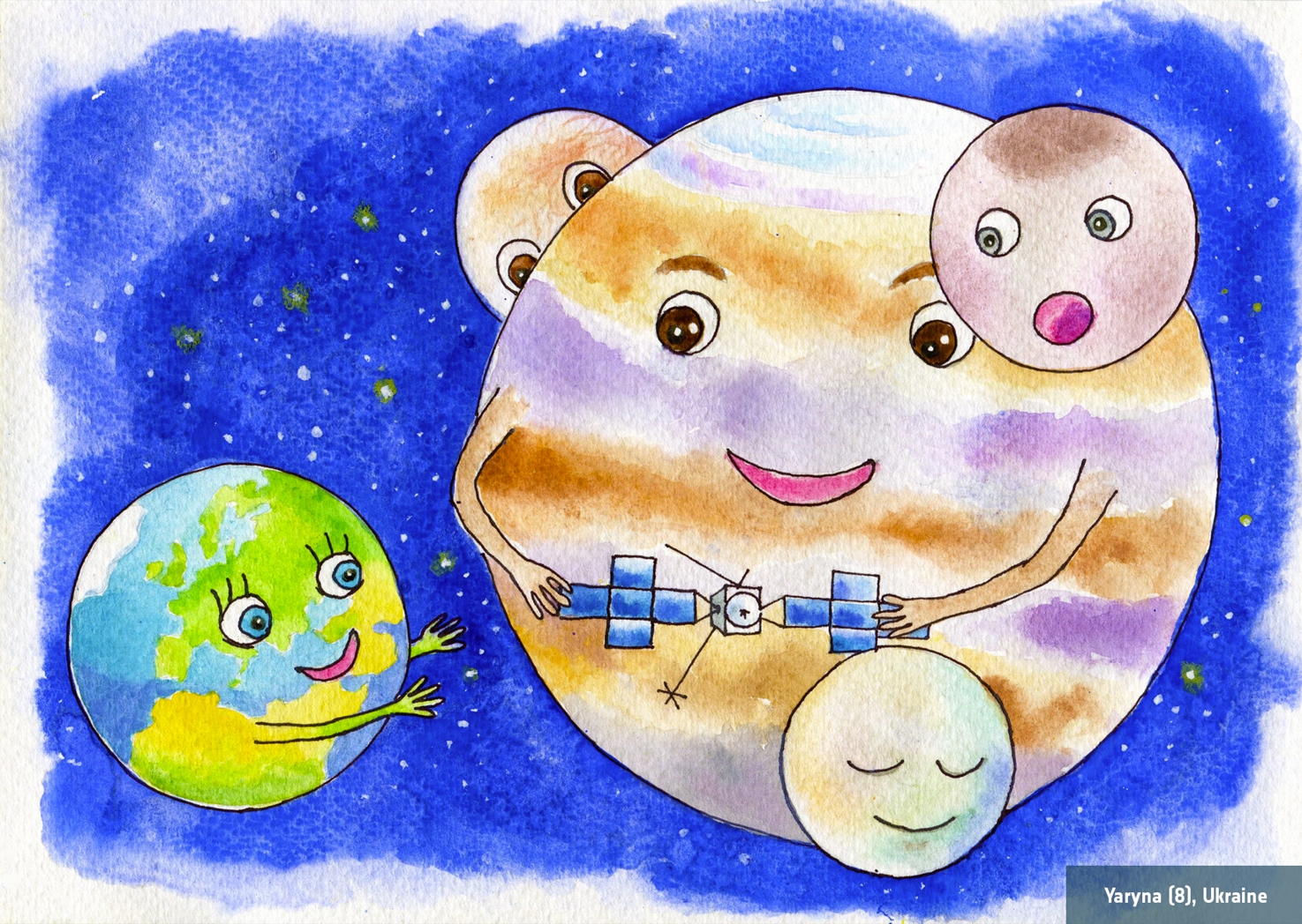 Eight-year-old girl creates illustration for European Space Agency’s rocket