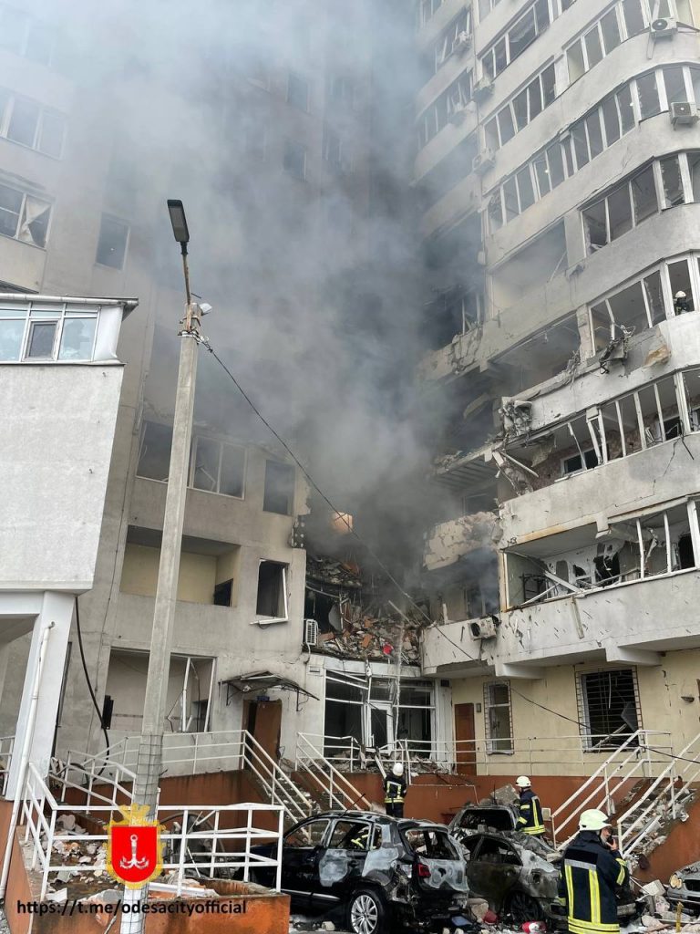 Odesa airstrike building