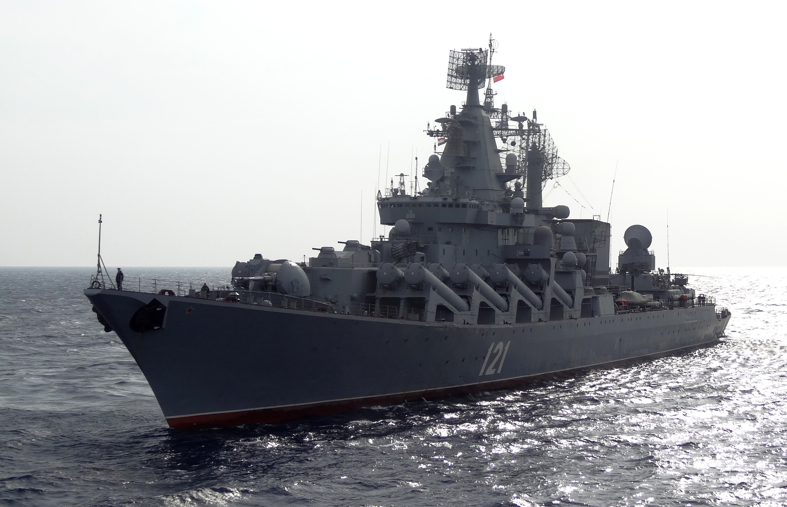 Historic loss of flagship deals humiliating blow to Russia's naval power
