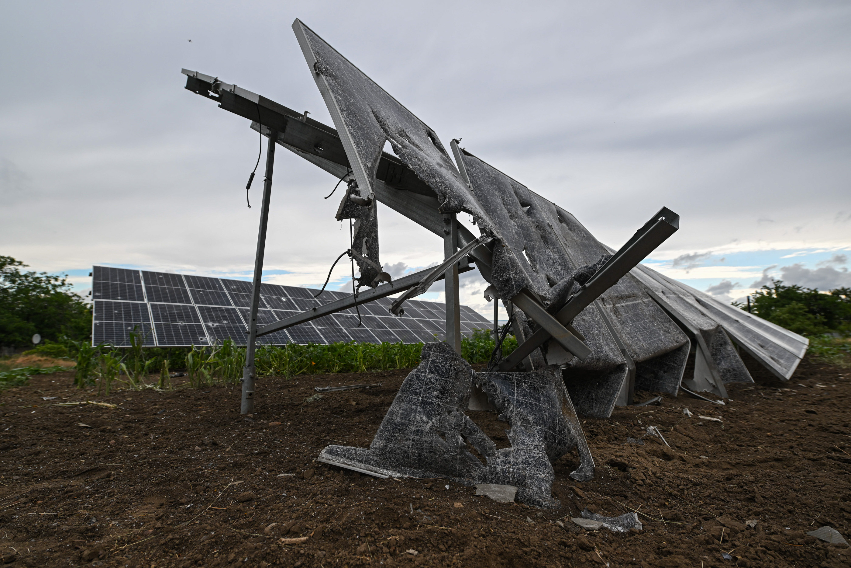 Ukrenergo: Russia targeted solar power plant in Ukraine's rear for the first time