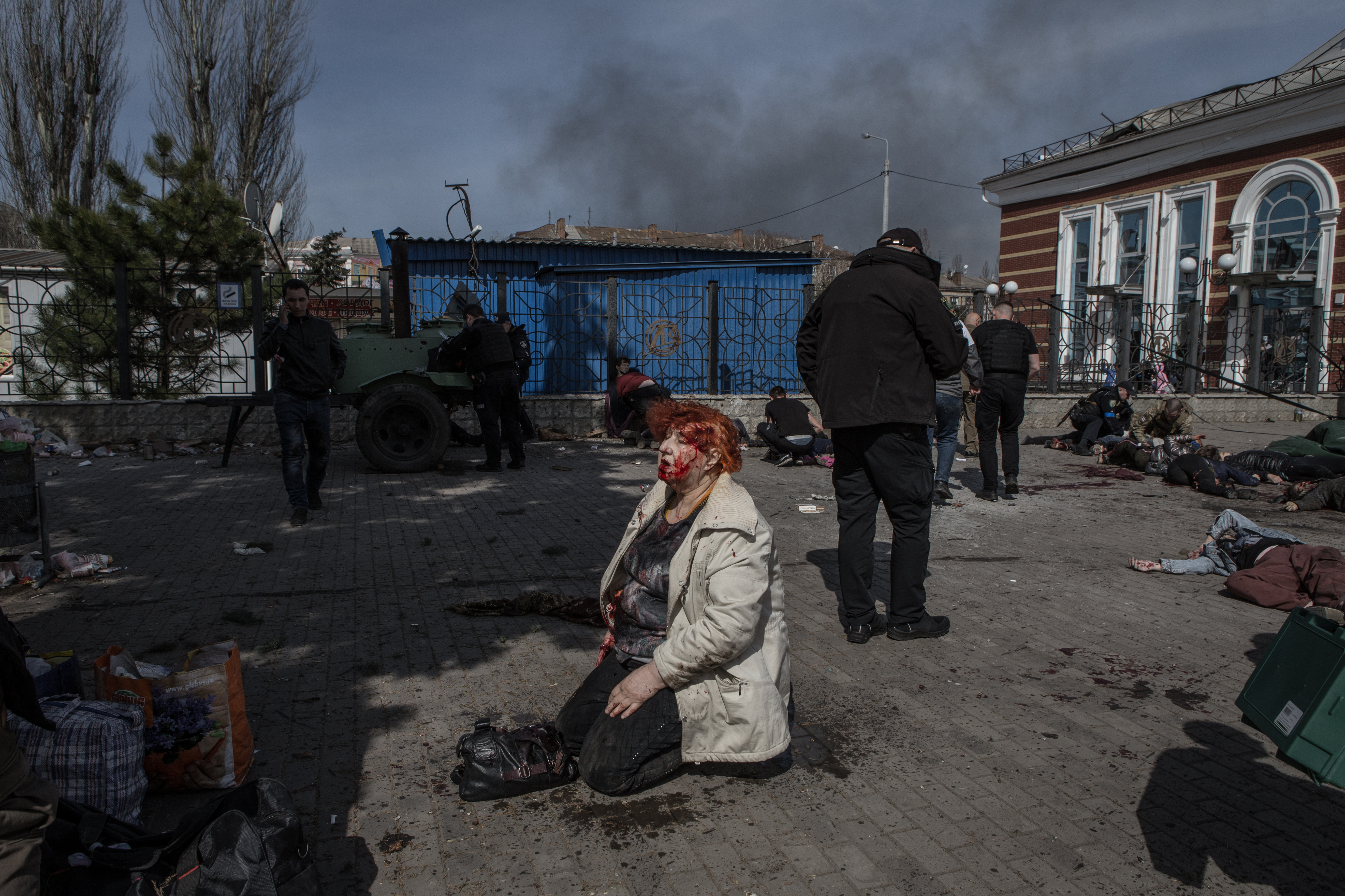 Survivor of Russian strike on Kramatorsk train station: 'Dead people were everywhere'