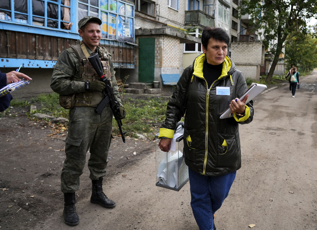 Ukraine war latest: Russia declares nearly 100% support in sham annexation votes