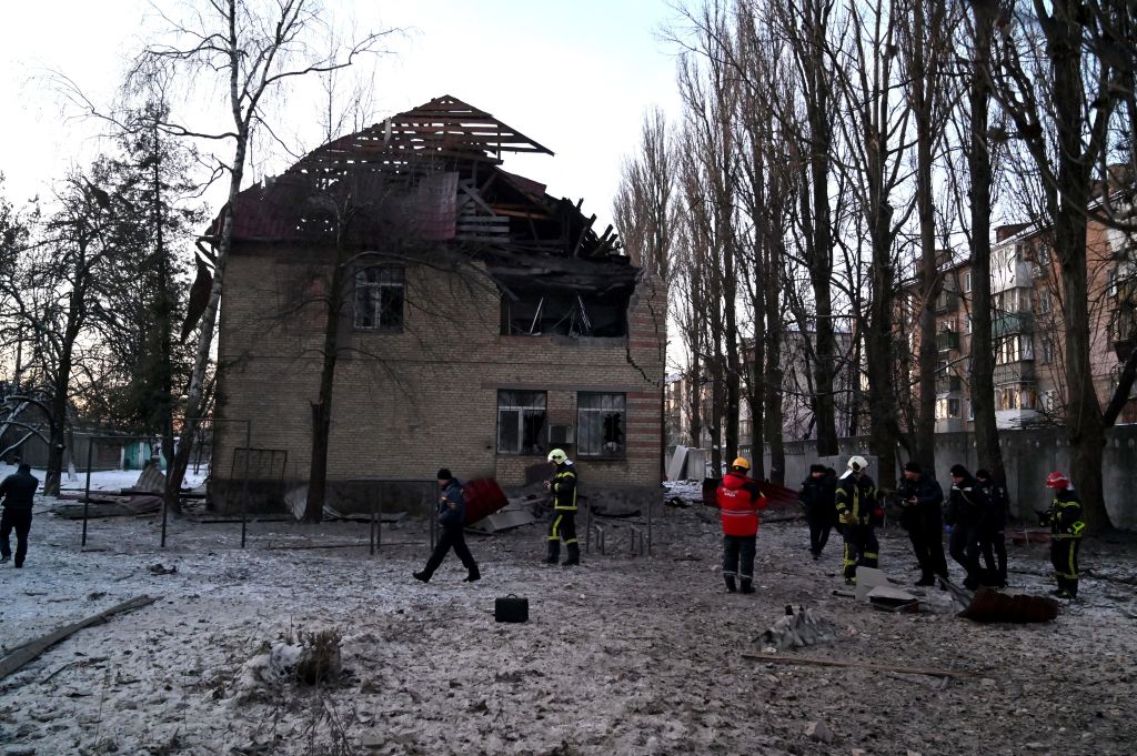 Drone attack on Kyiv: 5 buildings damaged, 13 drones downed