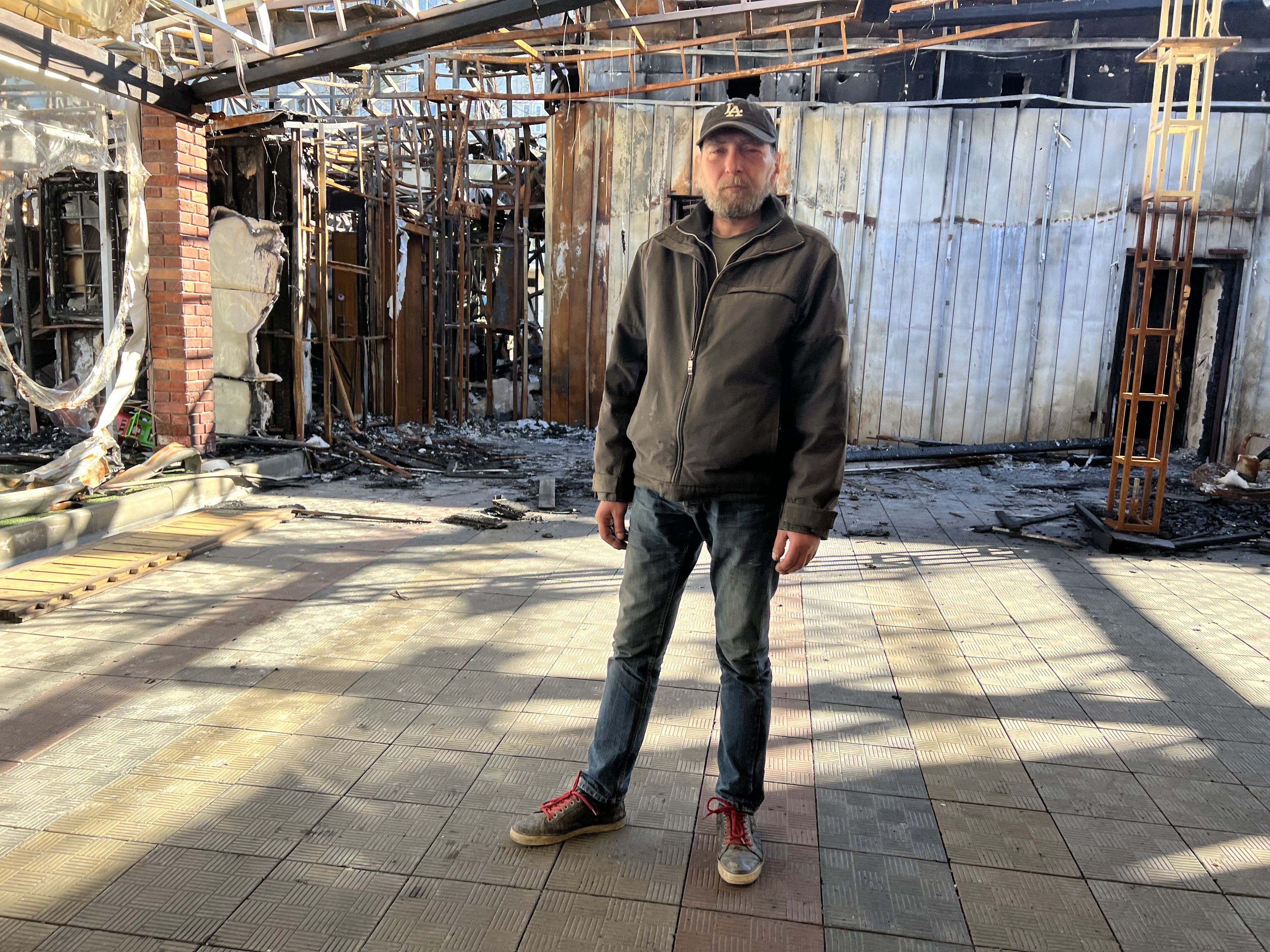 ‘It hurts’: Kharkiv resident walks around hardest-hit district