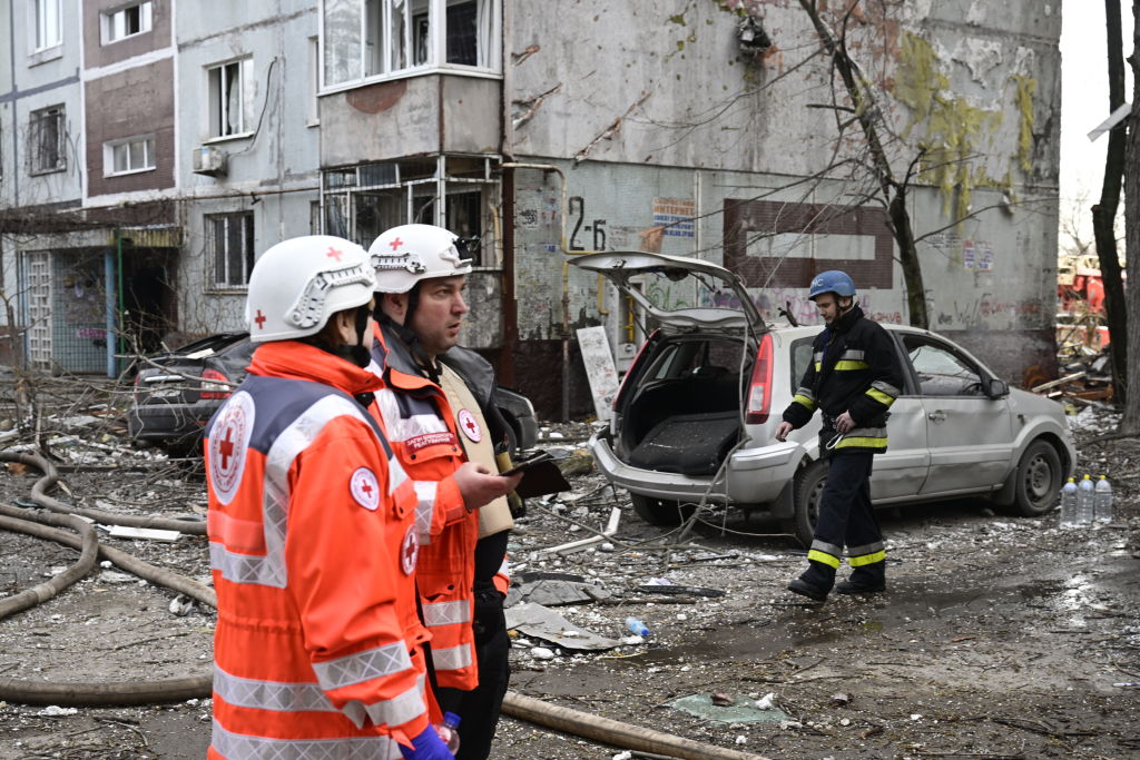 Ukraine war latest: Russian missile strike on residential buildings in Zaporizhzhia kills 1, injures 34