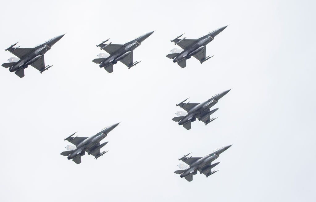 Some F-16s donated to Ukraine will be stored abroad as reserves, top officer says