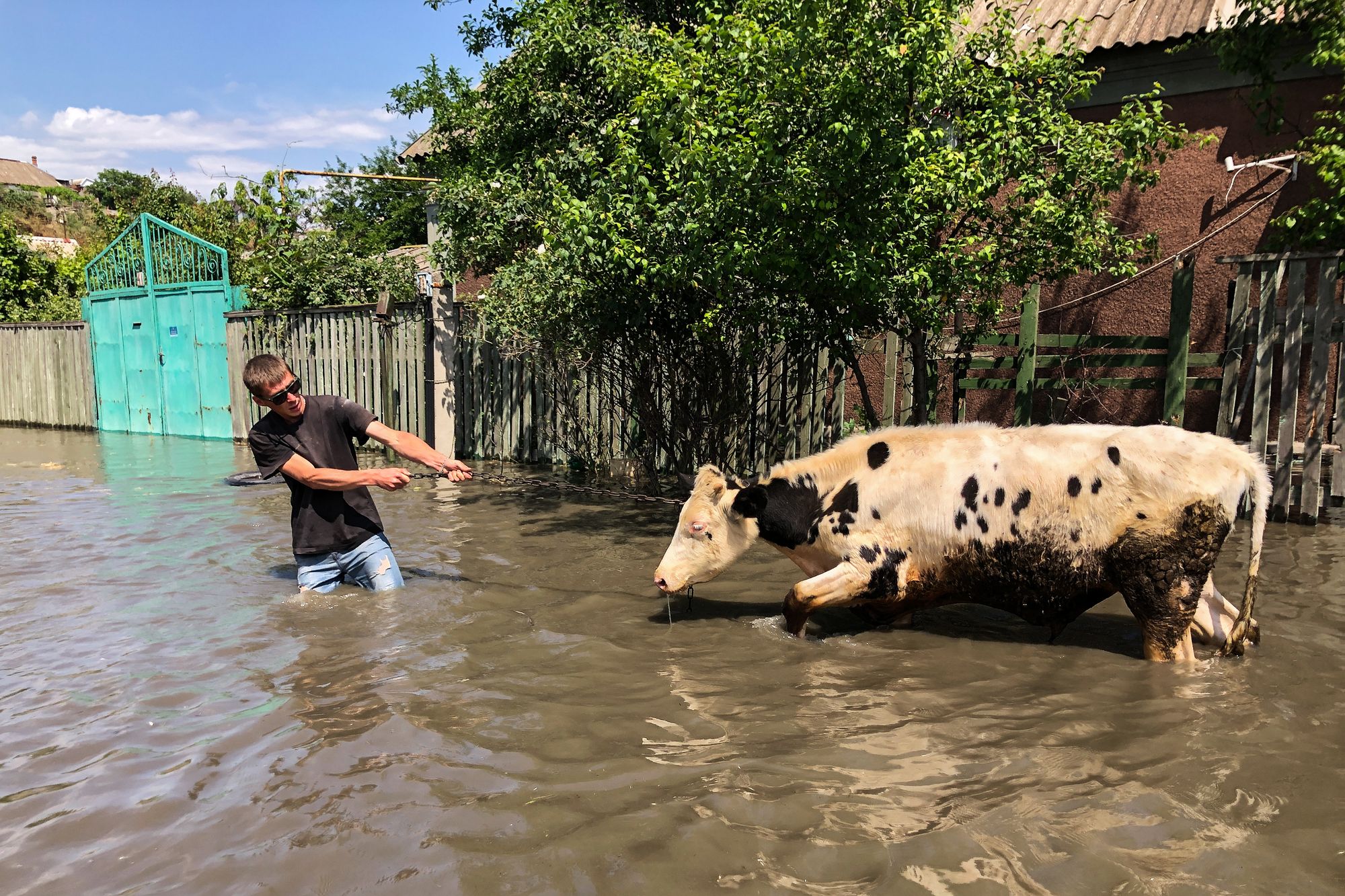 Governor: At least 1,335 houses flooded in Ukrainian-controlled part of Kherson Oblast