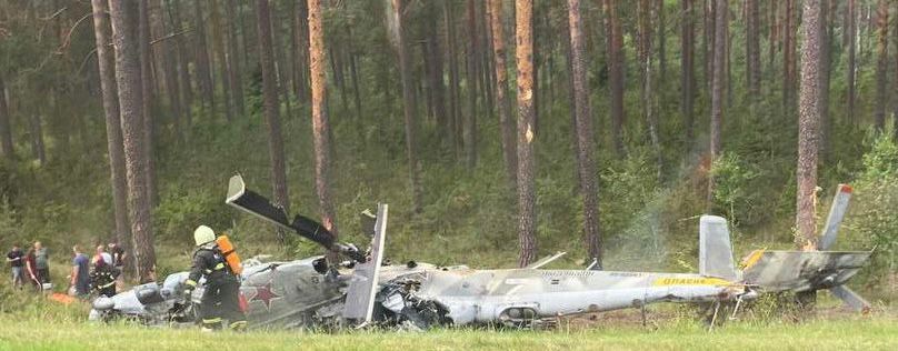 Monitoring group: Russian Mi-24 helicopter reportedly crashes in Belarus