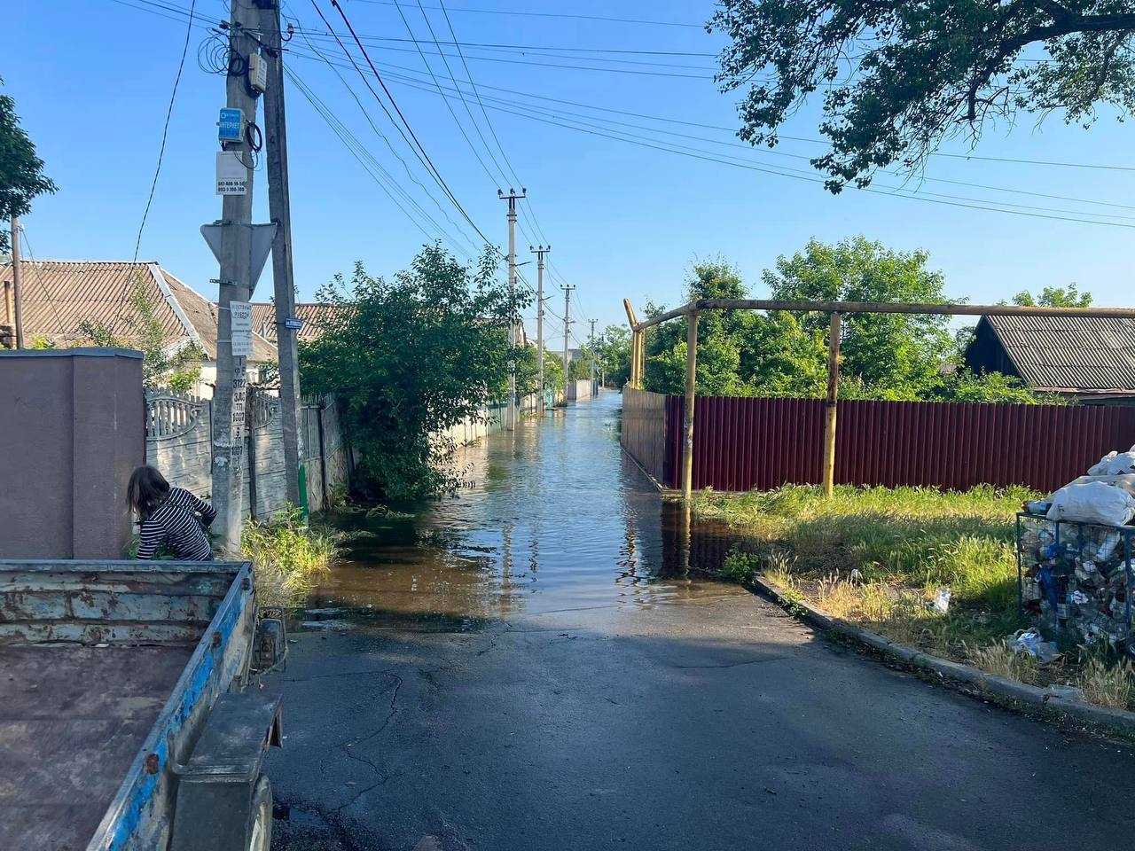 Governor: At least 71 houses flooded in Ukrainian-controlled part of Kherson Oblast