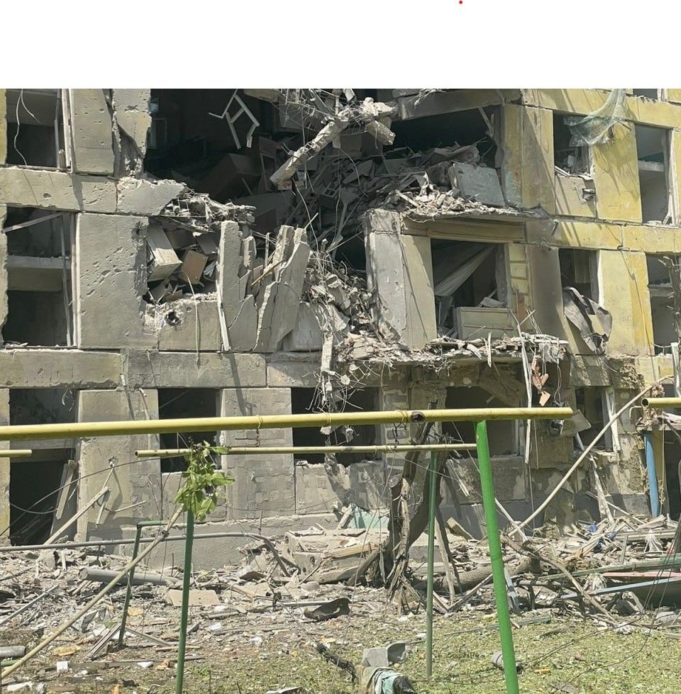 The aftermath of the Russian attacks in Zaporizhzhia Oblast on June 23, 2023. (Source: Governor Yurii Malashko/Telegram)