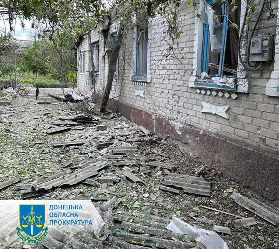 The aftermath of Russian artillery shellings against Donetsk Oblast on July 10, 2023.