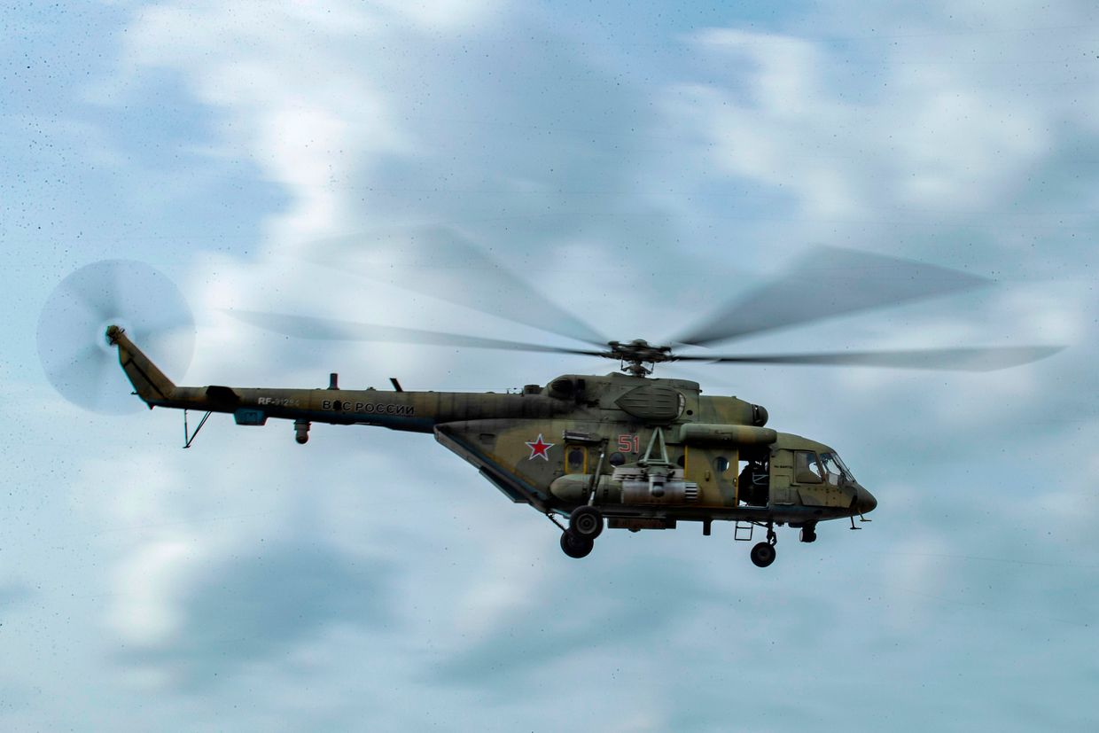 Ukraine destroys Russian Mi-8 helicopter in Kharkiv Oblast, military says