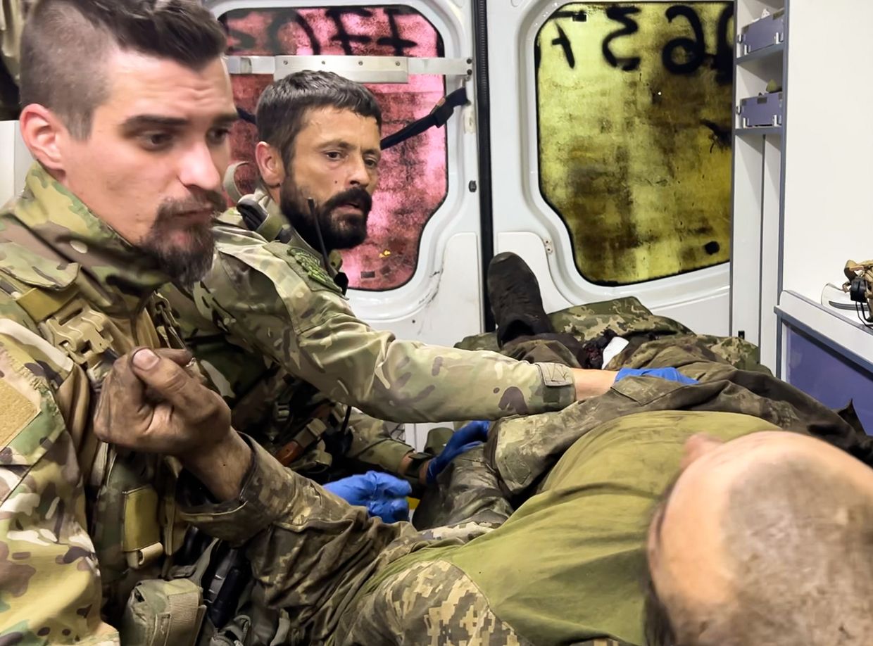 'Just hold on’: Front-line medics race against time to save wounded soldiers