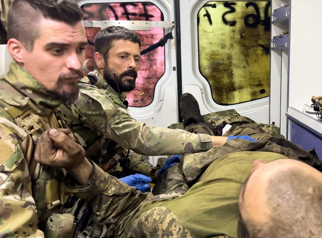 Just hold on': Front-line medics race against time to save wounded