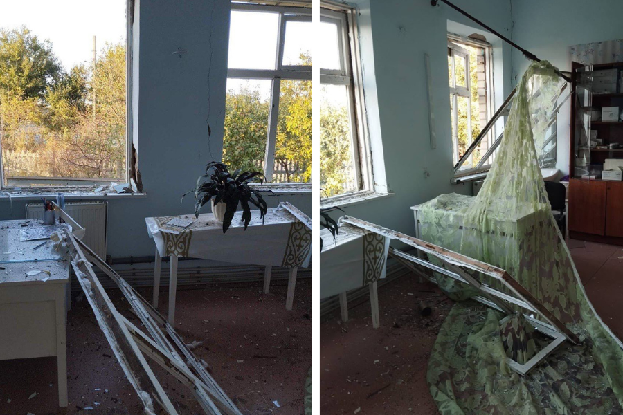 Russian attack hits medical facility in Kherson Oblast