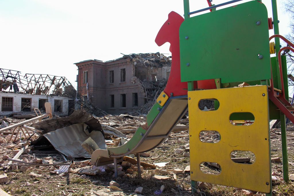 Russian forces shell Sumy Oblast, damaging kindergarten