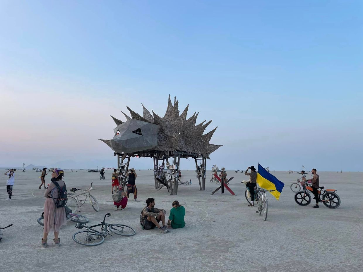 Ukraine makes appearance at Burning Man festival