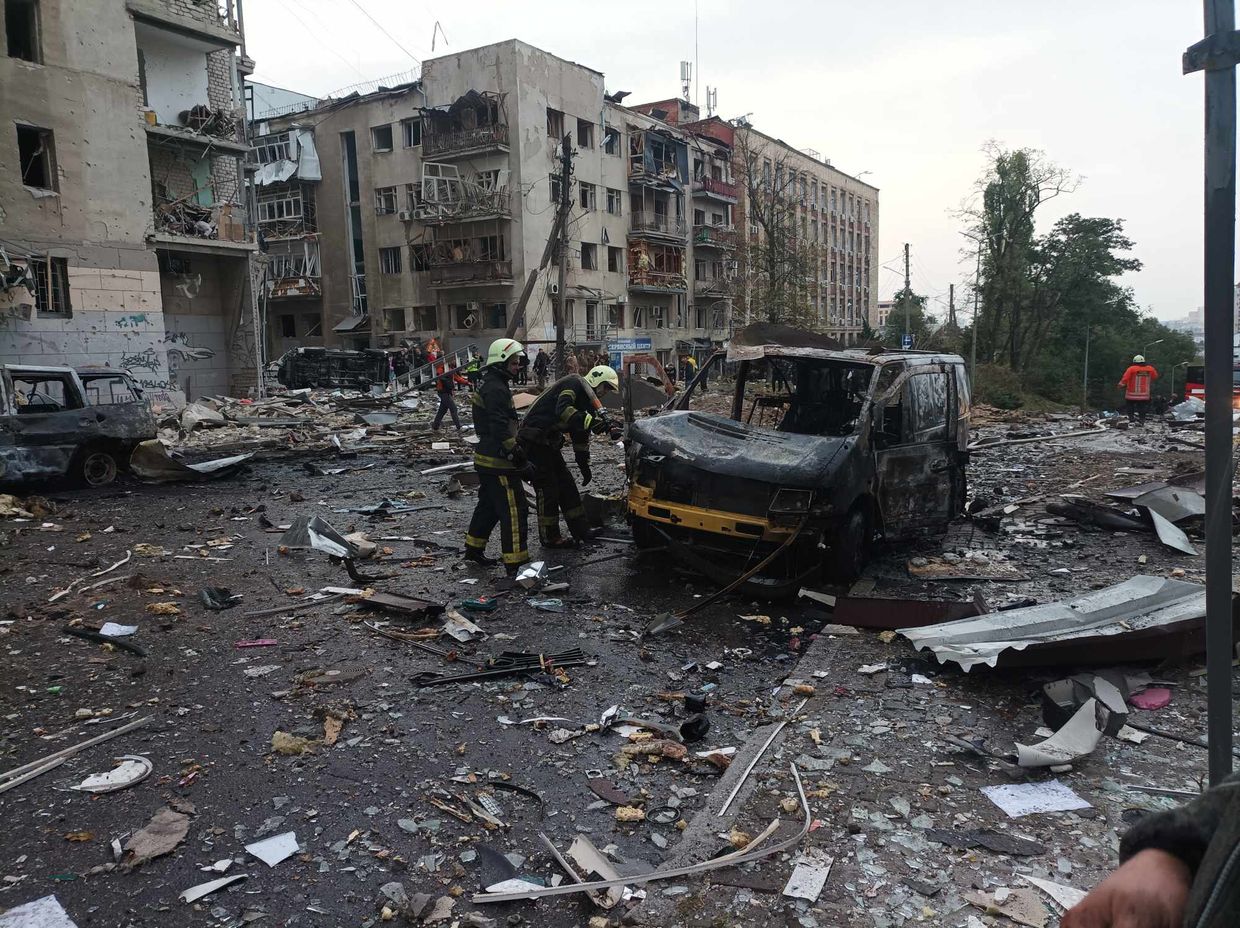 Estonian volunteers come under Russian missile attack in Ukraine