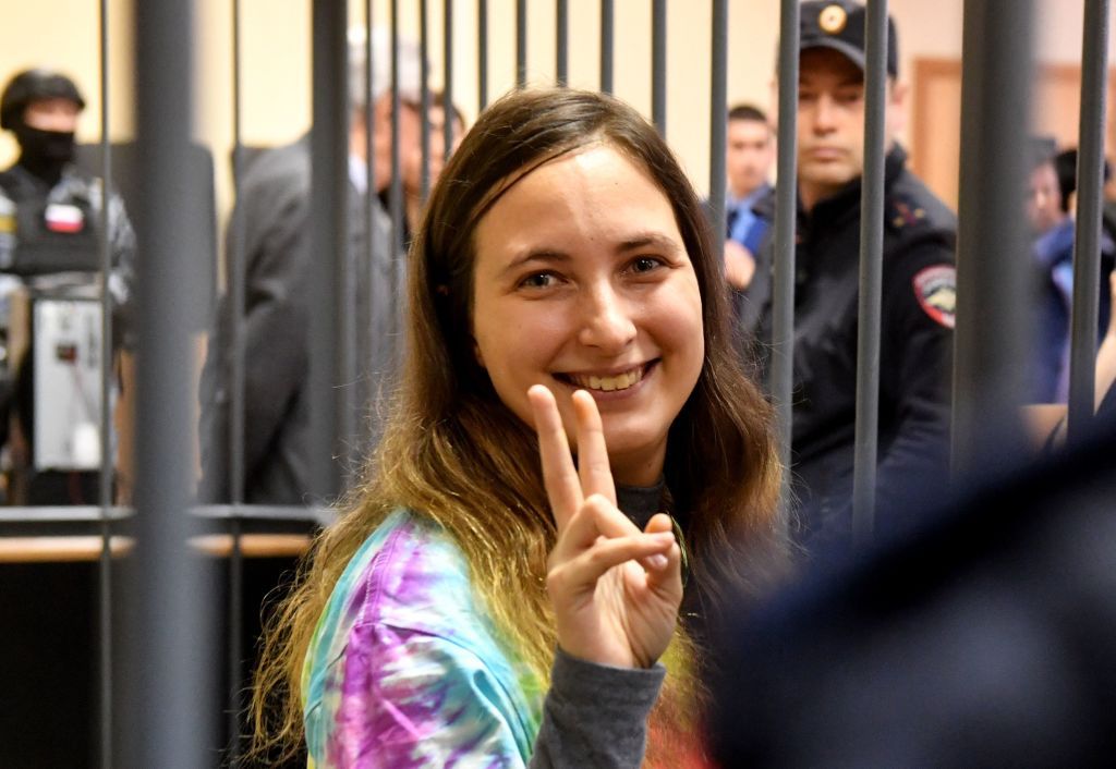 Russian court sentences anti-war artist to 7 years in prison