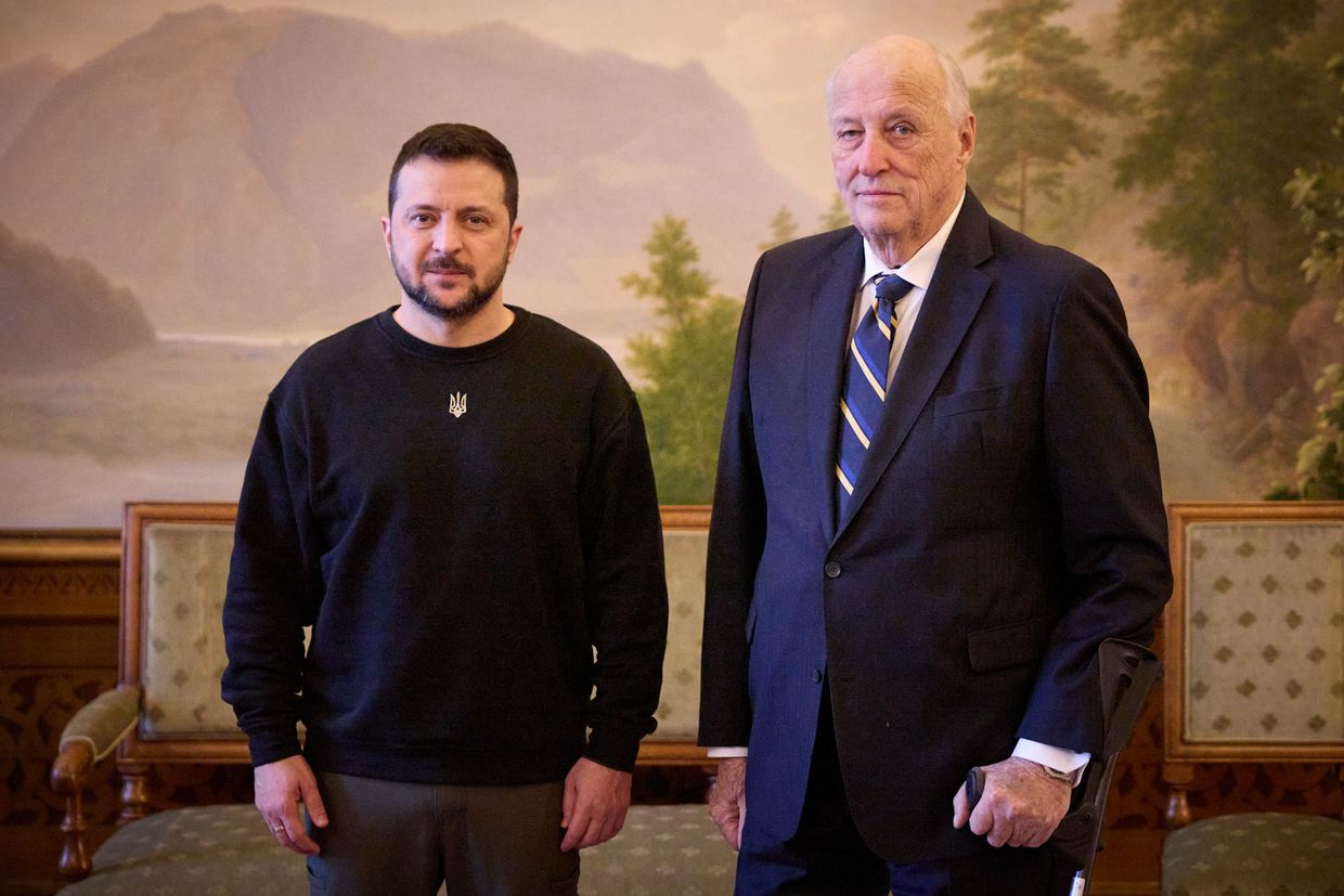 Zelensky meets King Harald of Norway