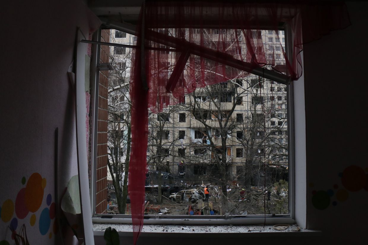 Dozens left without a home as Russian strike damages apartment building in Kyiv