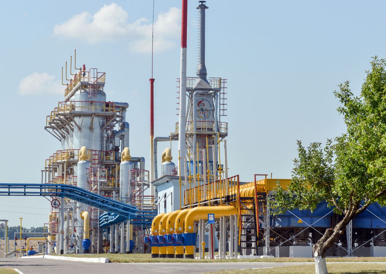 A compressor station of Ukraine's Naftogaz near Kharkiv in 2014.