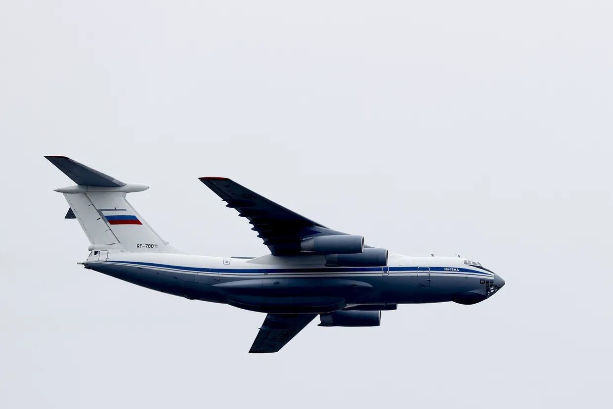 Russian media: Russian Il-76 military transport plane crashes in central Russia, 15 reportedly killed