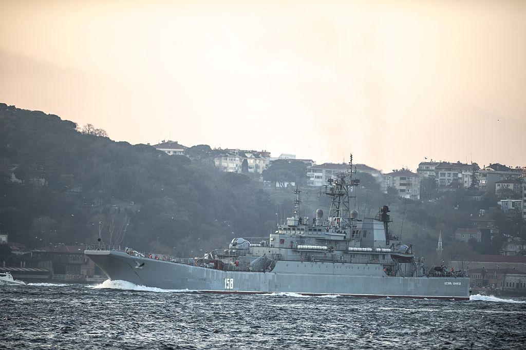 Military says Russian landing ship sunk in Black Sea