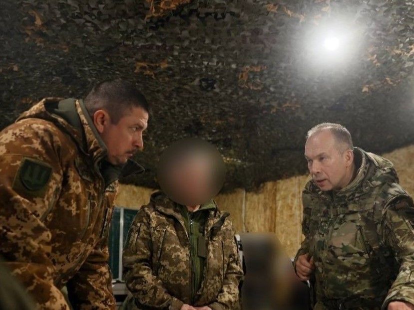 Syrskyi visits front line, reports Russian offensive at Orlivka held back