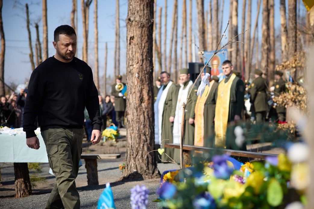 Zelensky marks second anniversary of key Kyiv Oblast battle