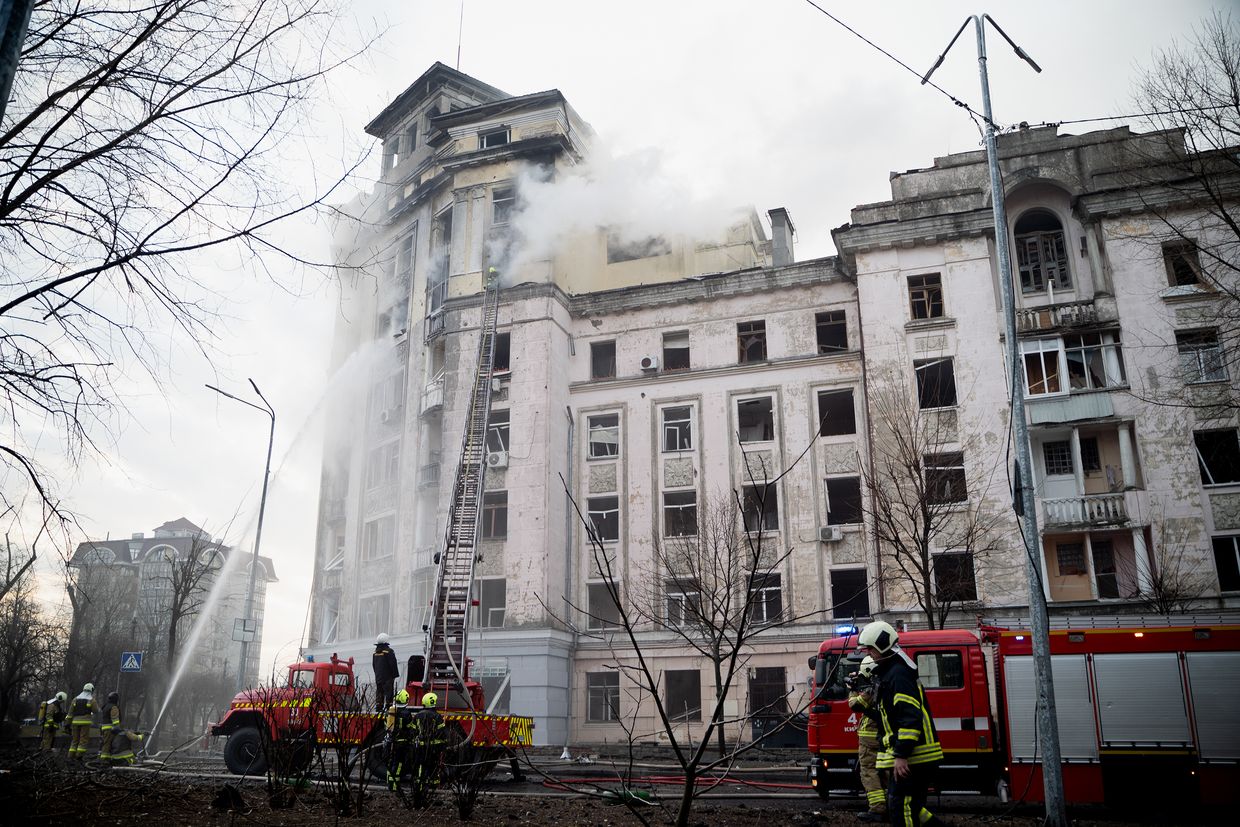 Ukraine war latest: Mass attack on Kyiv injures at least 13, including child
