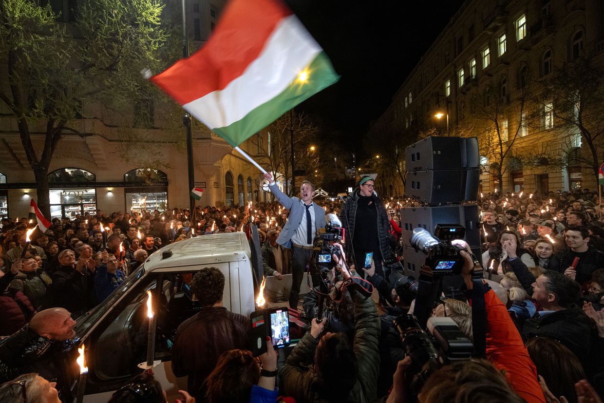Thousands of Hungarians protest against Orban following corruption leak scandal