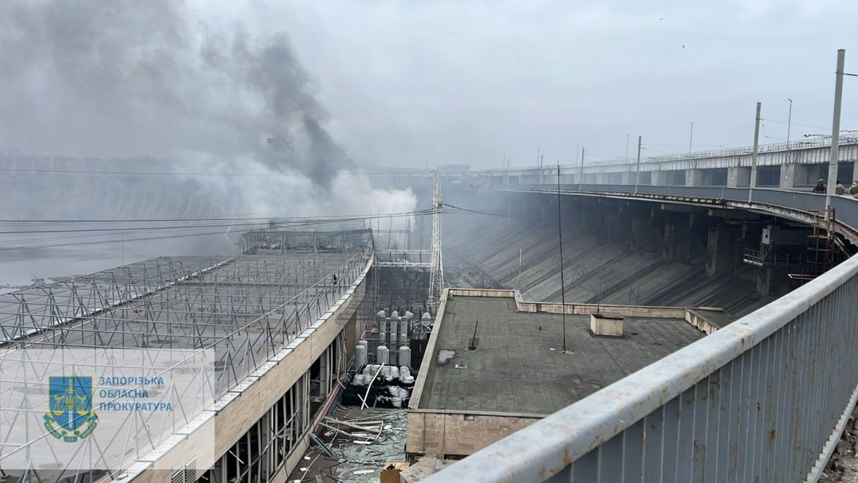 Russian attacks on Dnipro hydroelectric plant caused $3.5 million in environmental damage
