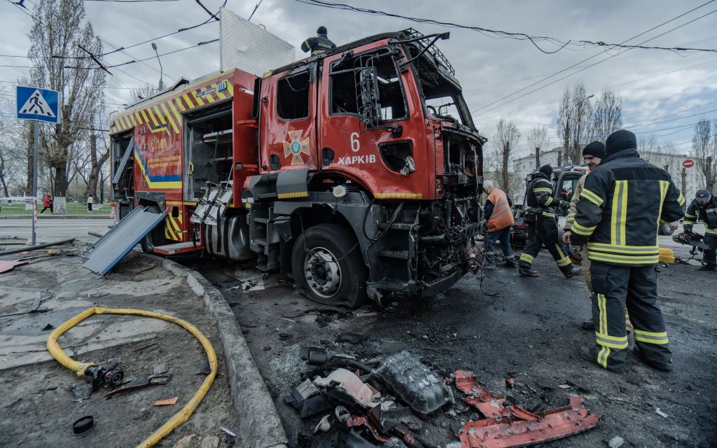 Ukraine war latest: Russian double-tap attack on Kharkiv kills 4, including first responders