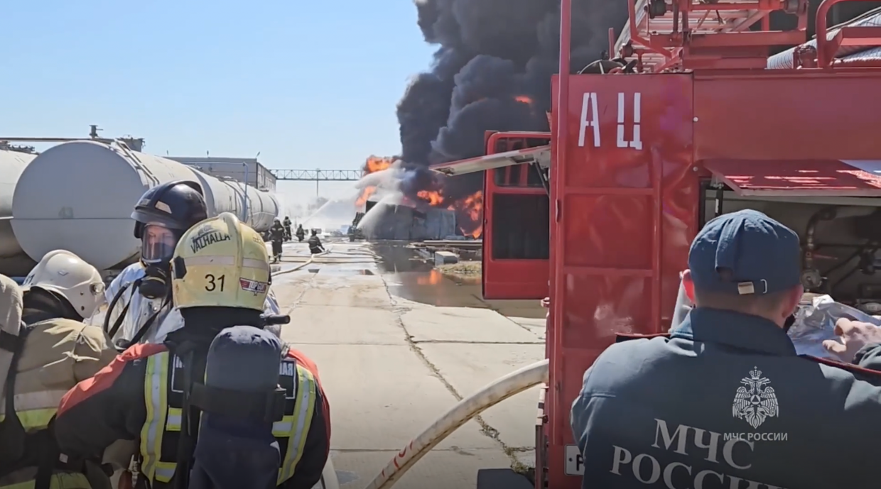 Russian media reports fire at oil production facility in Omsk