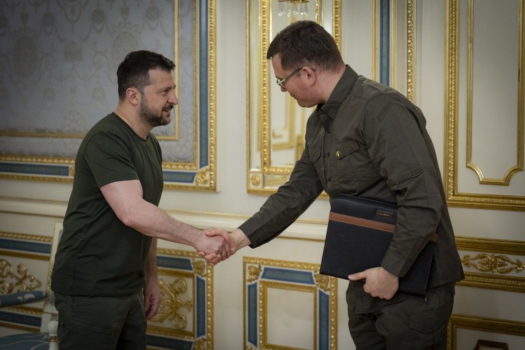Zelensky meets Lithuanian defense minister in Kyiv
