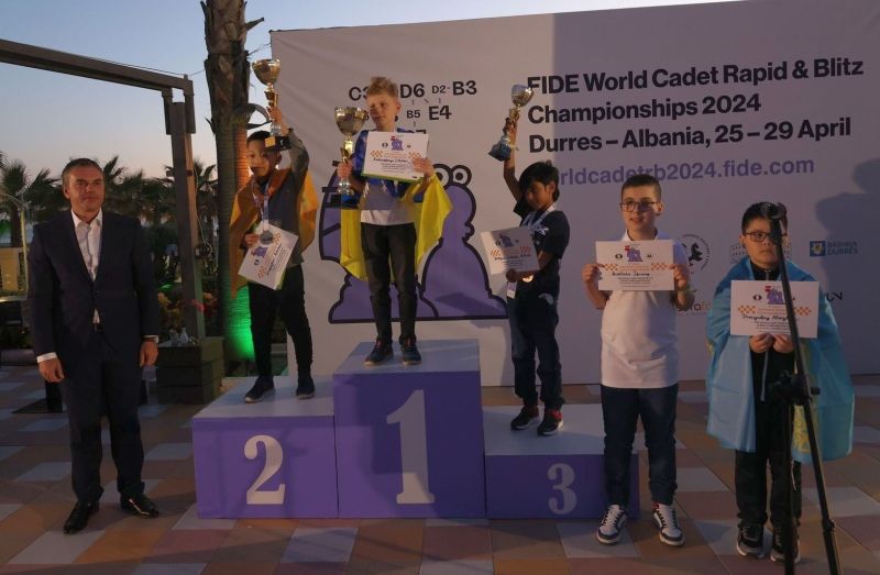 Ukrainian boy defeats Russian chess star to win World Championship
