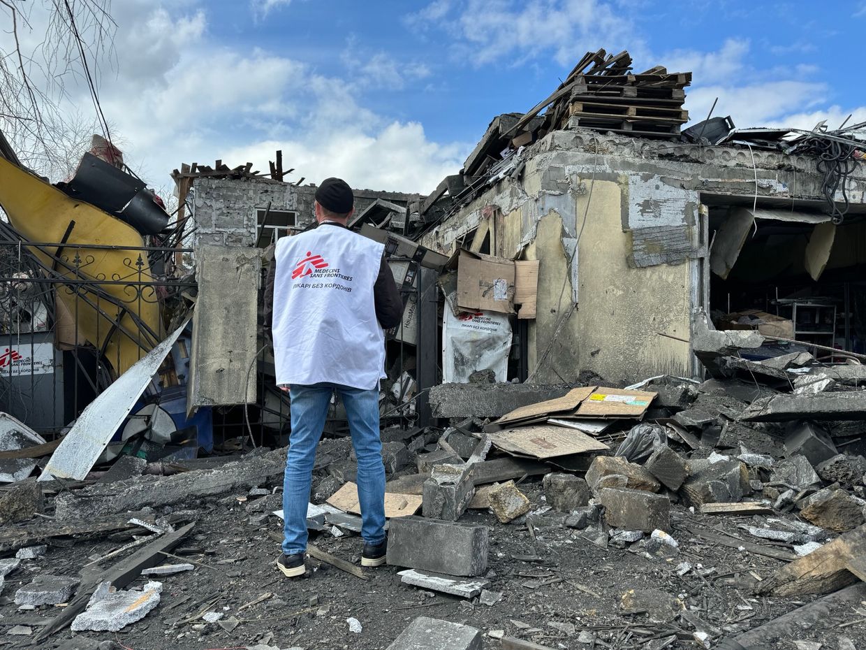 Doctors Without Borders says office in Donetsk Oblast 'bombed and completely destroyed'
