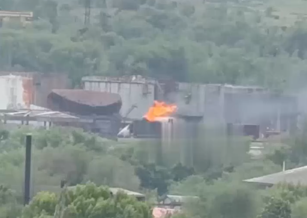 Governor: Fire at oil depot in Russian-occupied Luhansk causes serious damage