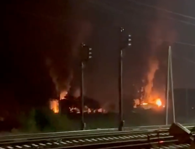 Source: SBU hits 2 oil depots in Russia's Krasnodar Krai