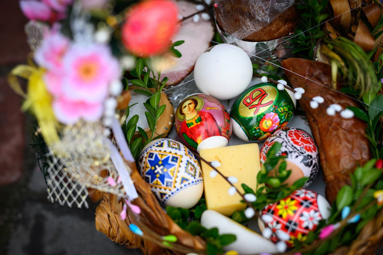 What's in a Ukrainian Easter basket? The answer isn't chocolate