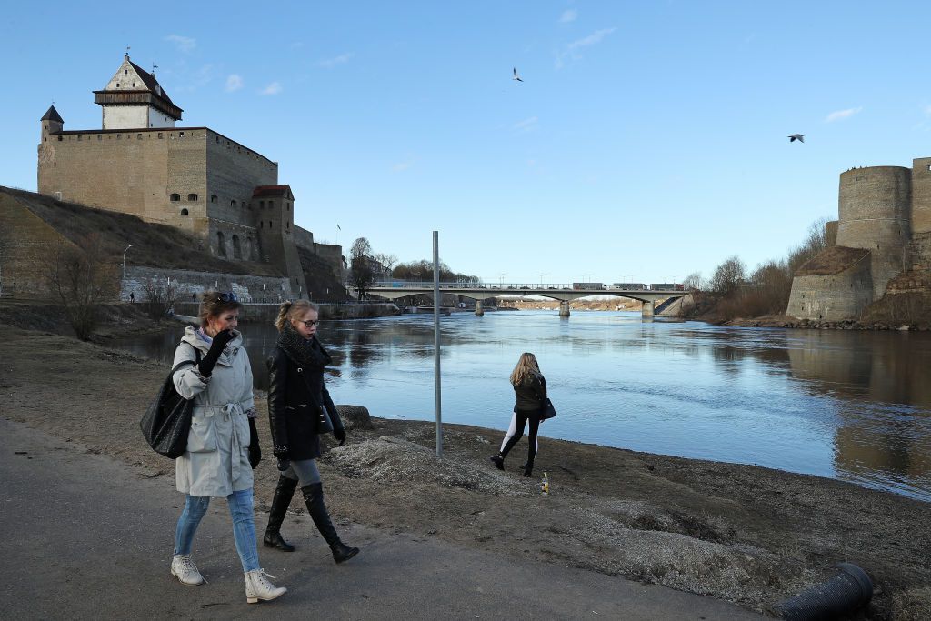 Estonian authorities say Russian border guard removed river border markers from Estonian territory