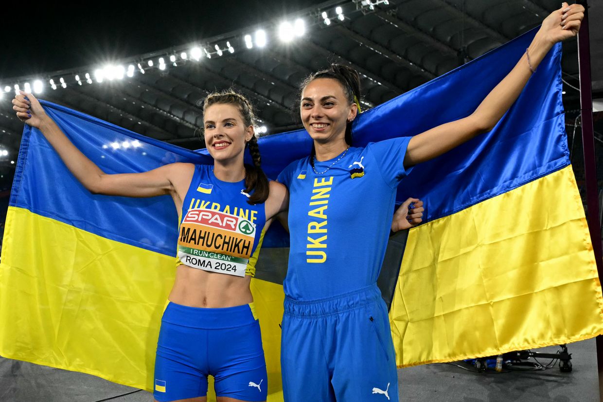 Ukrainian athletes win gold, bronze in high jump at European Championship