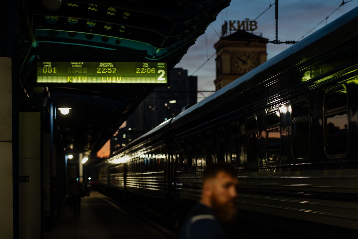 Railway station in Kyiv, Ukraine on June 12, 2024. 