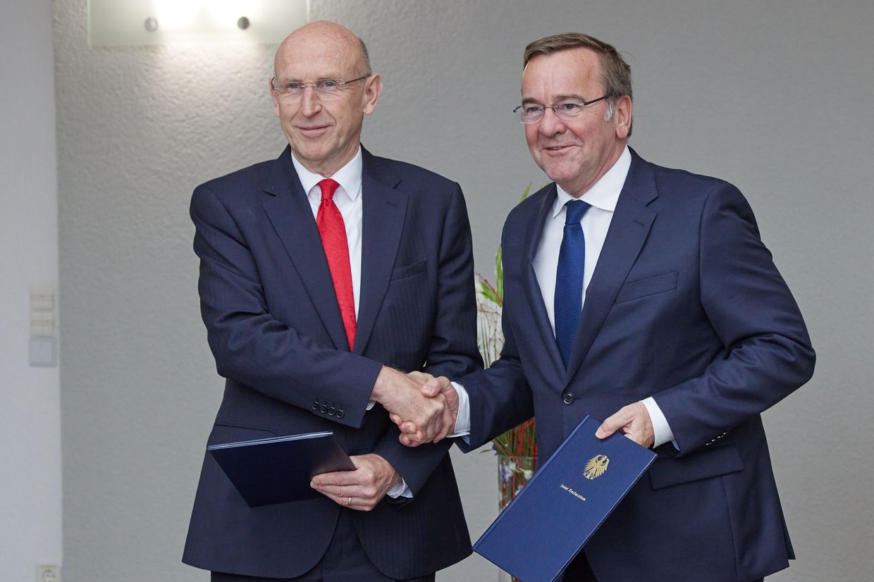 Defense Secretary John Healey signed the pact with his German counterpart Boris Pistorius in Berlin.