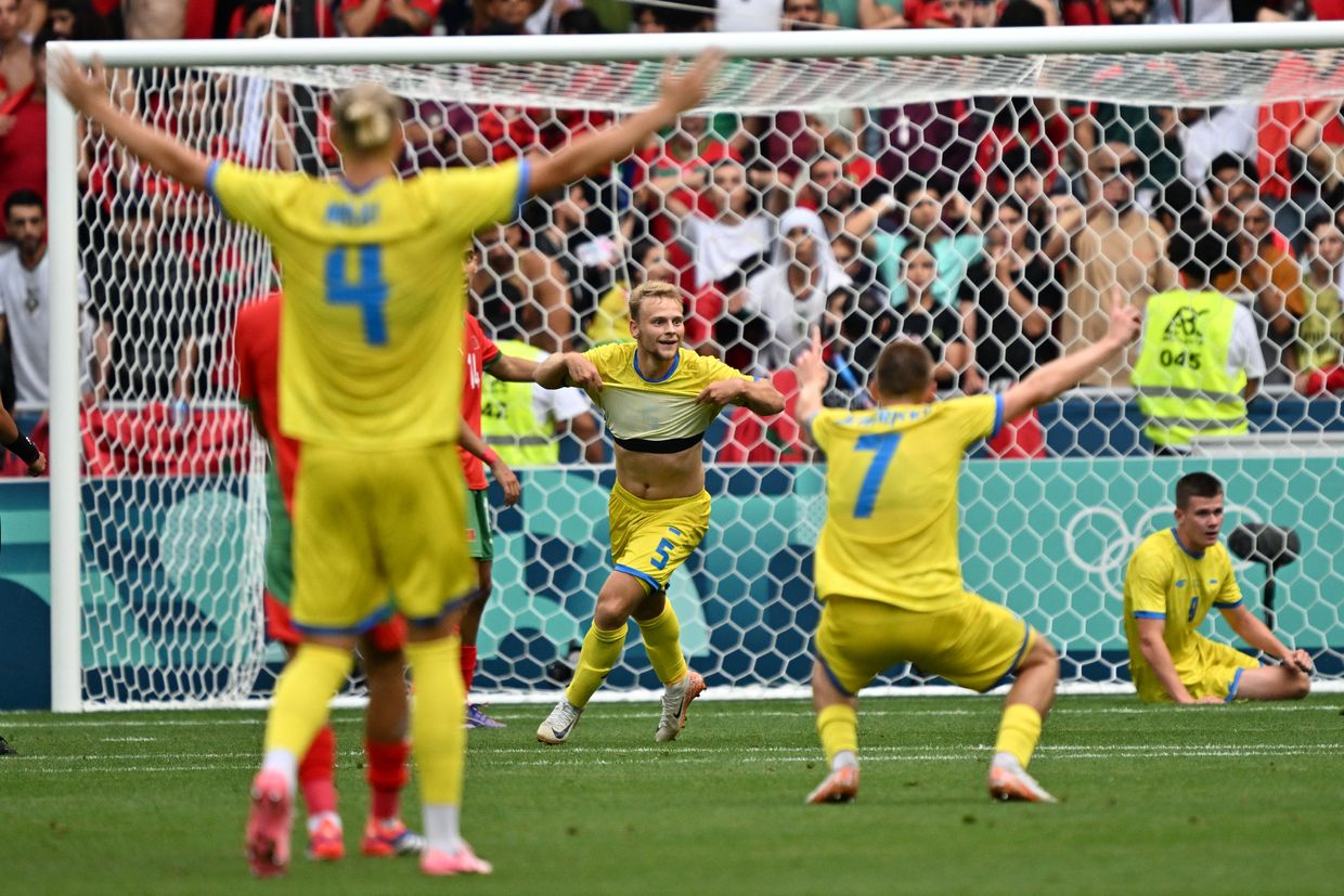 Ukraine earns first-ever Olympic football victory by beating Morocco