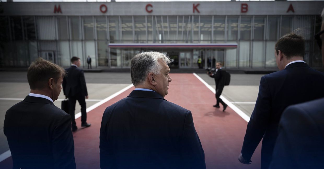 Hungarian Prime Minister Viktor Orban in Moscow, Russia