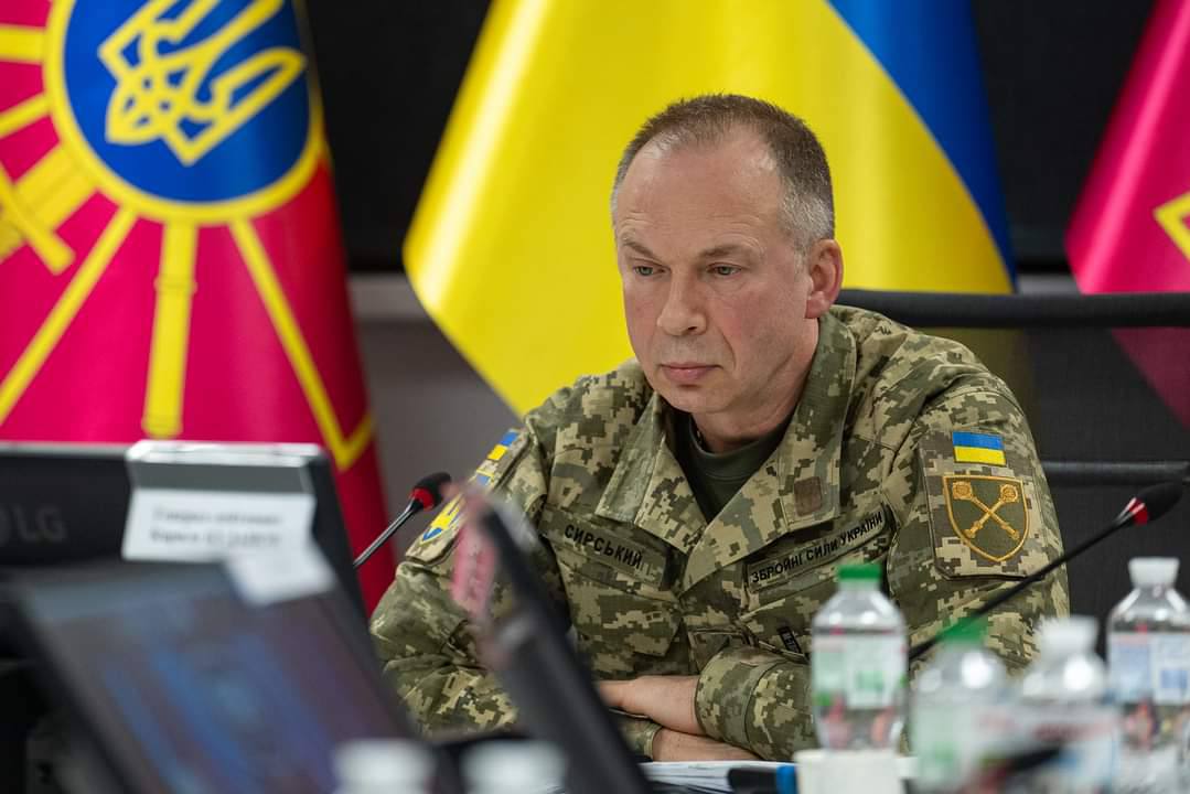 Ukraine's Commander-in-Chief Oleksandr Syrskyi on April 27, 2024. 