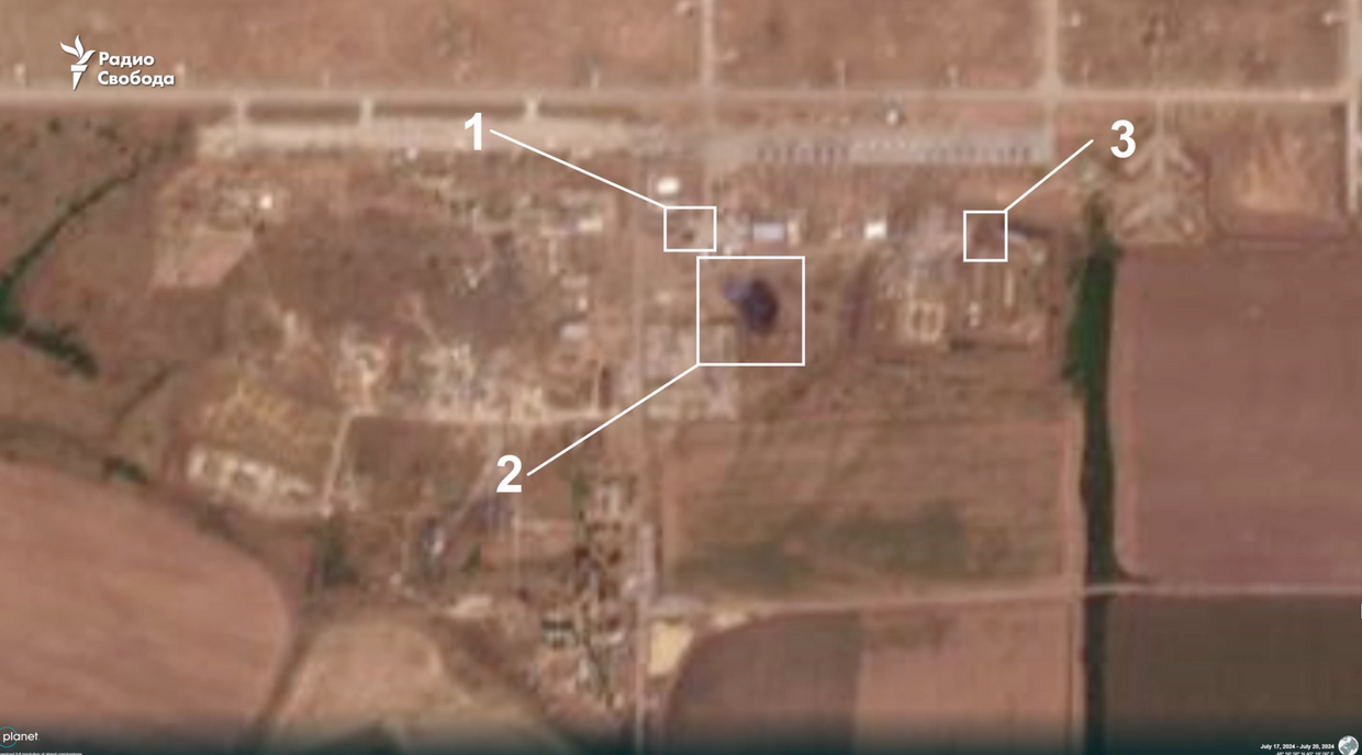 Satellite images show damage to Russian airfield in Rostov Oblast after reported drone attack