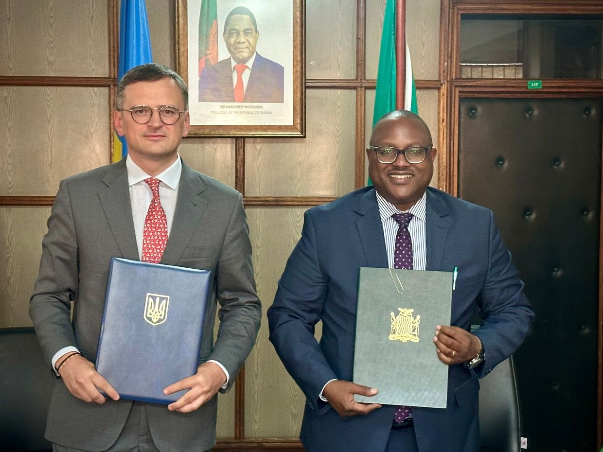 Ukraine and Zambia signed a memorandum on political consultations on Aug. 6, 2024.